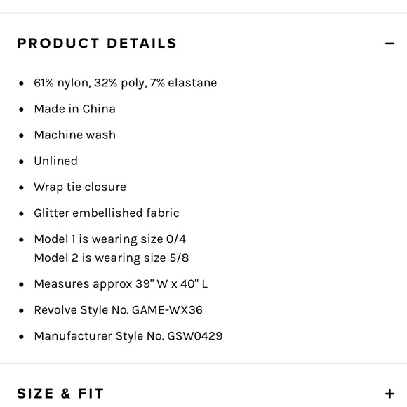 NWT- GOOD AMERICAN x Revolve Glitter Tie Sarong in Hawaiian Pink - Picture 12 of 13